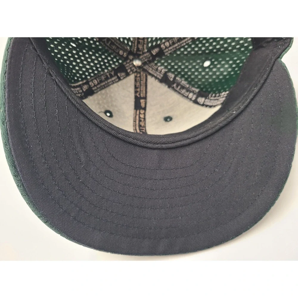 Vintage Oakland Athletics A's Stomper Bats New Era 59Fifty Fitted 6 5/8 Hat Cap‎